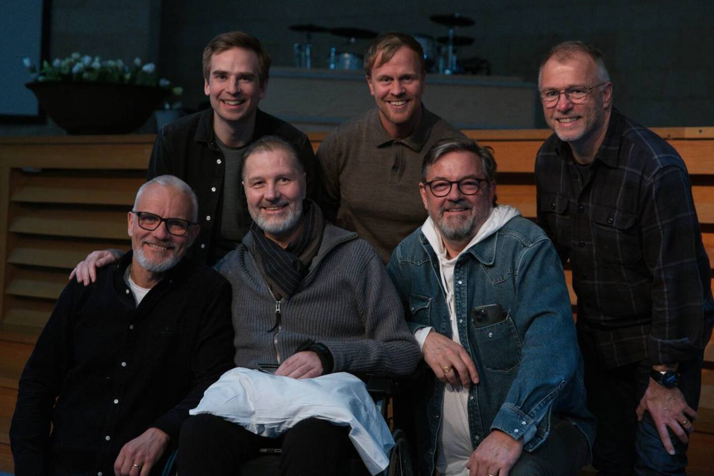 Huvudpastor Janne Blom tillsammans med pastorsteamet på Livets ord i Uppsala.