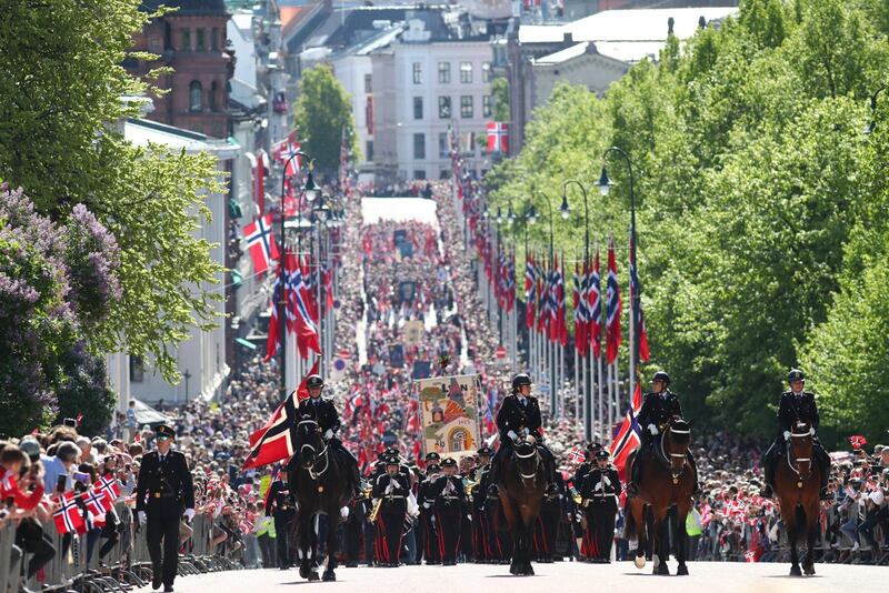 17 maj-firandet på Karl Johans-gatan i Oslo 2019.