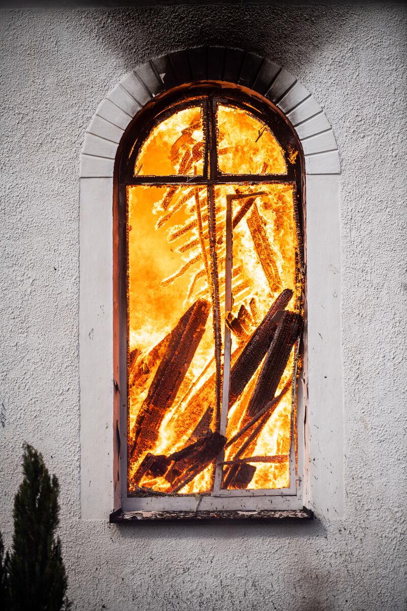 David Johansson, vinnare av utmärkelsen Årets rookie 2023.
David vann bland annat med sina bilder från den brinnande kyrkan i Viås.