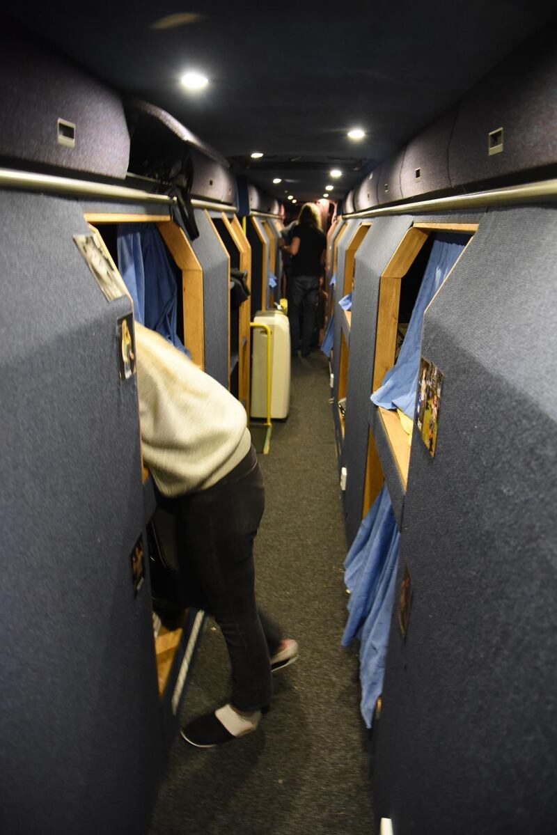 Bussen har 18 sovplatser.