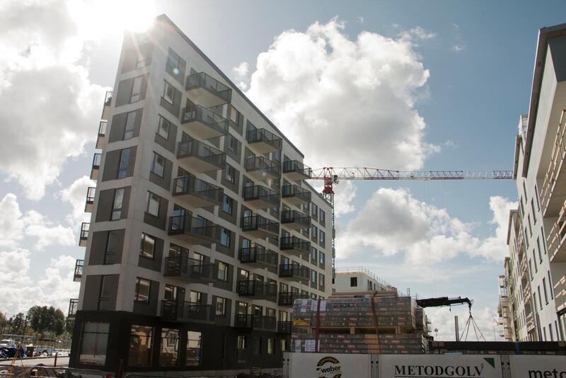 Arkitekturen är mycket varierande, i färg och form.