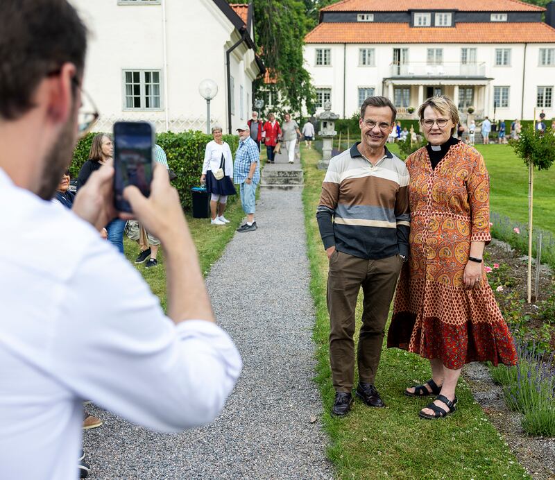 Ulf Kristersson (M) med hustrun Birgitta Kristersson Ed.
