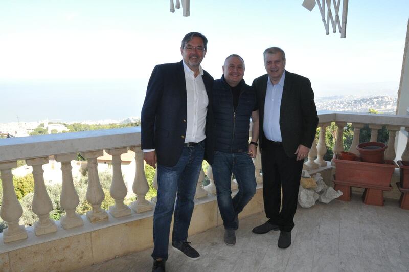 Livets ord startade i helgen en församling i Beirut, Libanon. På bilden syns Christian Åkerhielm, Artur Simonjan (pastor för Livets ord, Jerevan, Armenien) och Carl-Gustaf Severin.