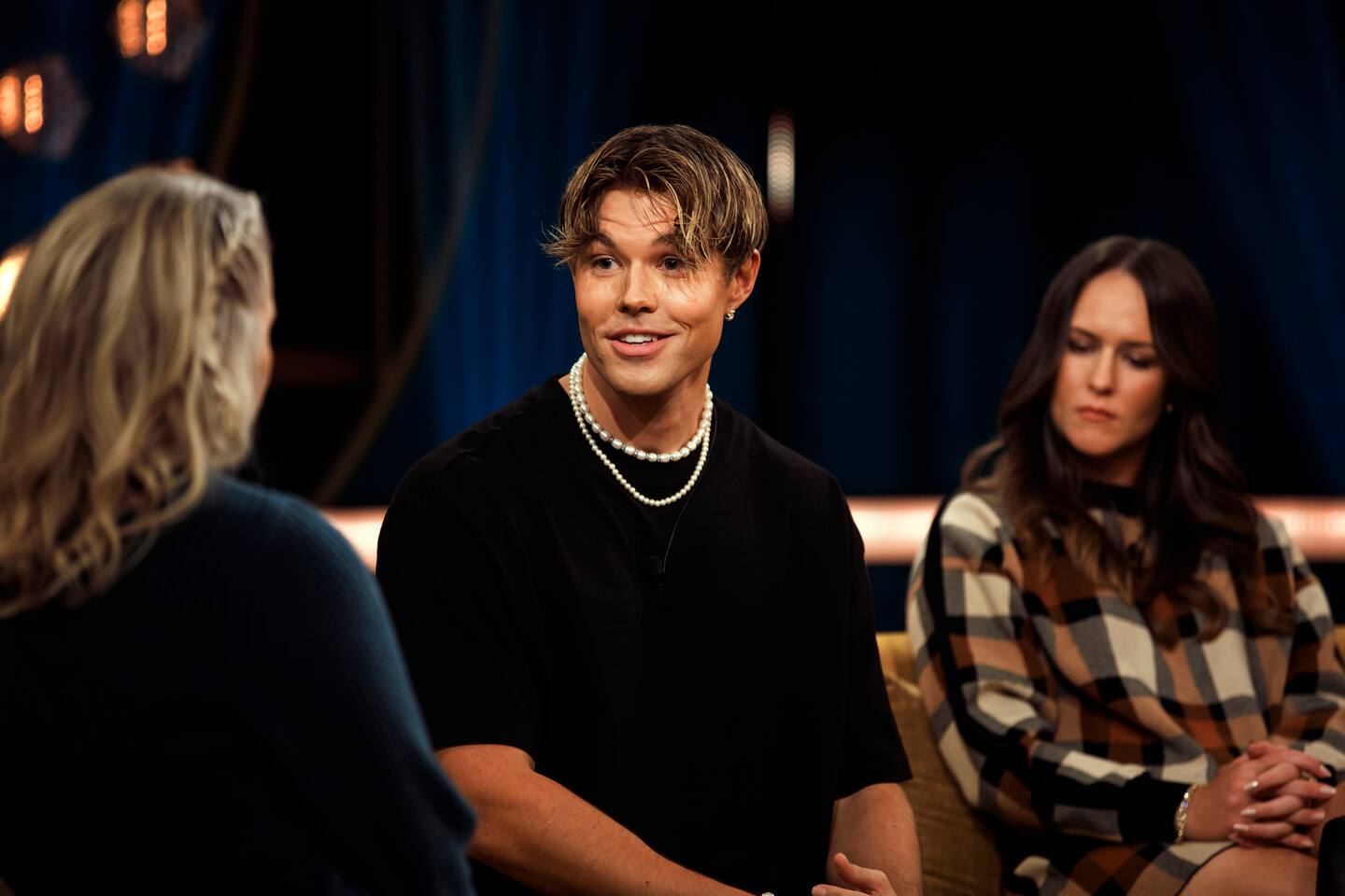 Carina Bergfeldt och Andreas Wijk i SVT-programmet Carina Bergfeldt.