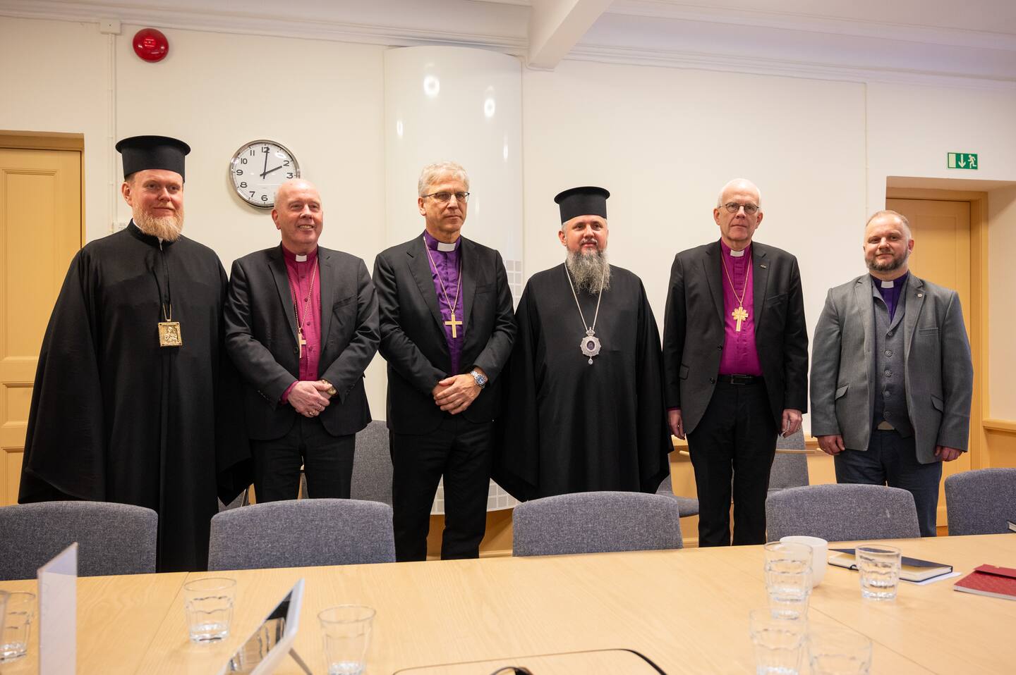 Ukrainska kyrkoledare på besök i Uppsala.
