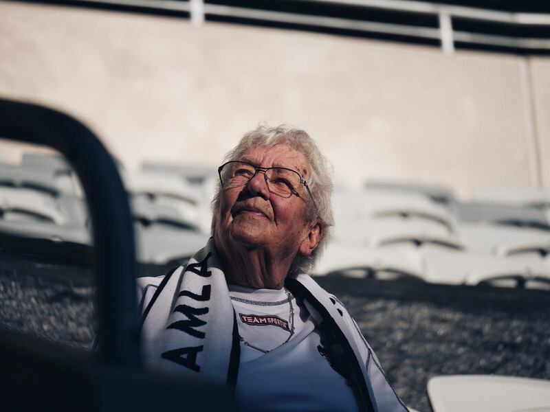 Härom dagen hade supporterklubben avslutningsfest för säsongen, och Ulla-Britt Carlsson var förstås med.