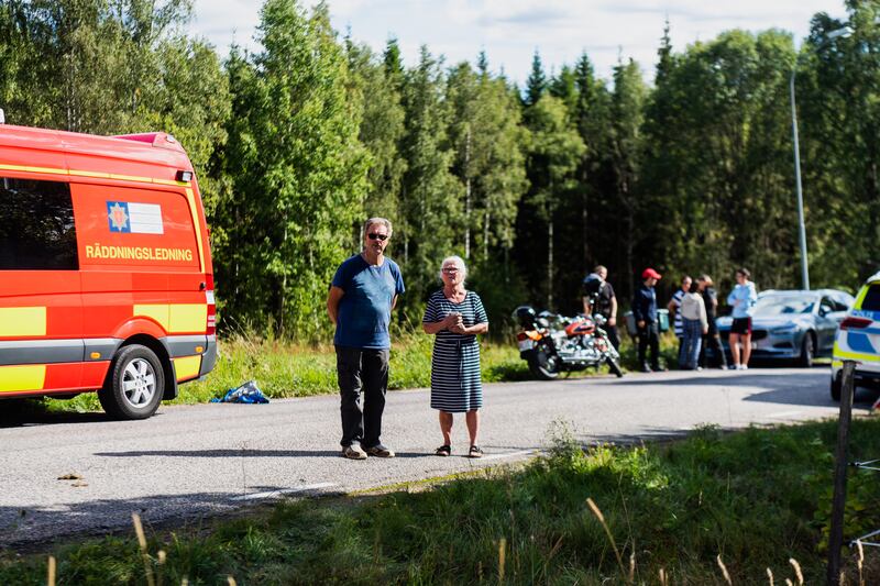 David Johansson, vinnare av utmärkelsen Årets rookie 2023. David vann bland annat med sina bilder från den brinnande kyrkan i Viås som han fotade för Smålandsposten.