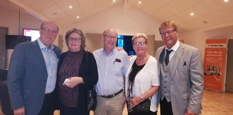 David och Göran Duveskog med två syskon: Anders och Marianne plus kusinen Marianne
