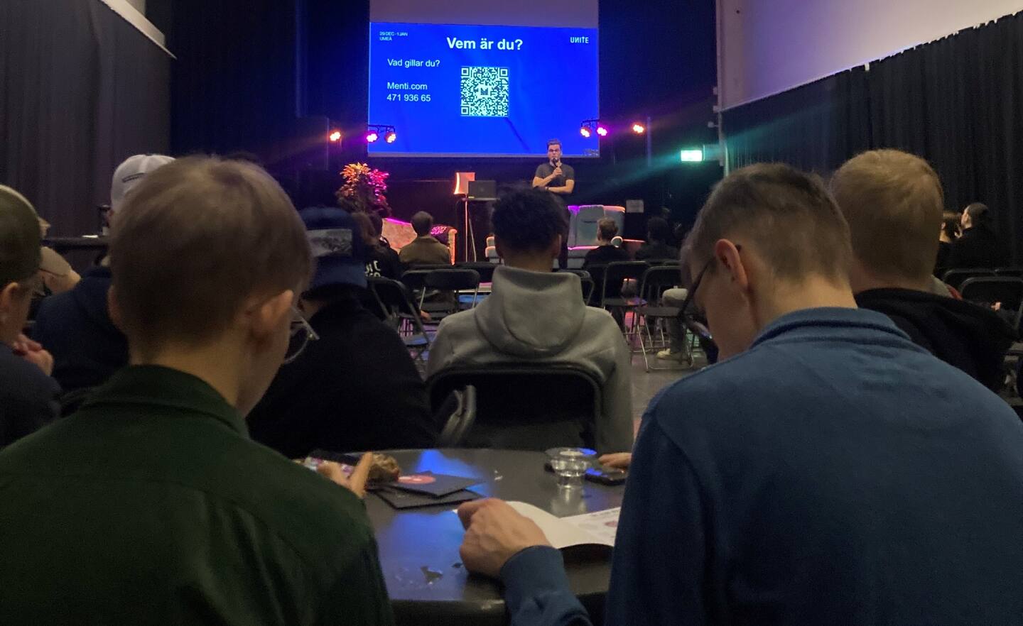 Jens Sjöström från Sport for lite var en av talarna vid ungdomskonferensen Unite i Umeå.