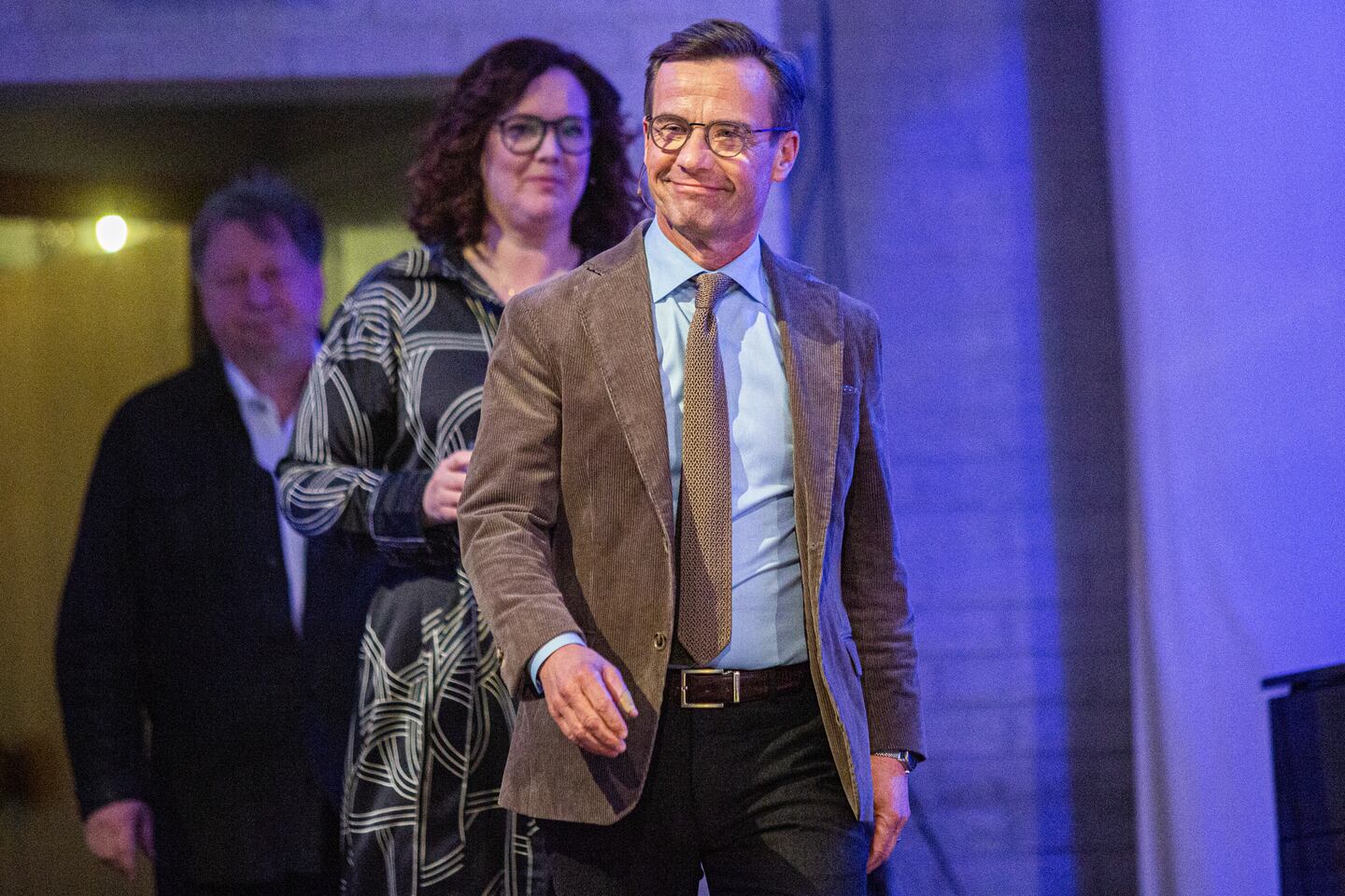 Ulf Kristersson (Moderaterna), partiledarsamtal i Uppsala Pingst inför riksdagsvalet 2022.