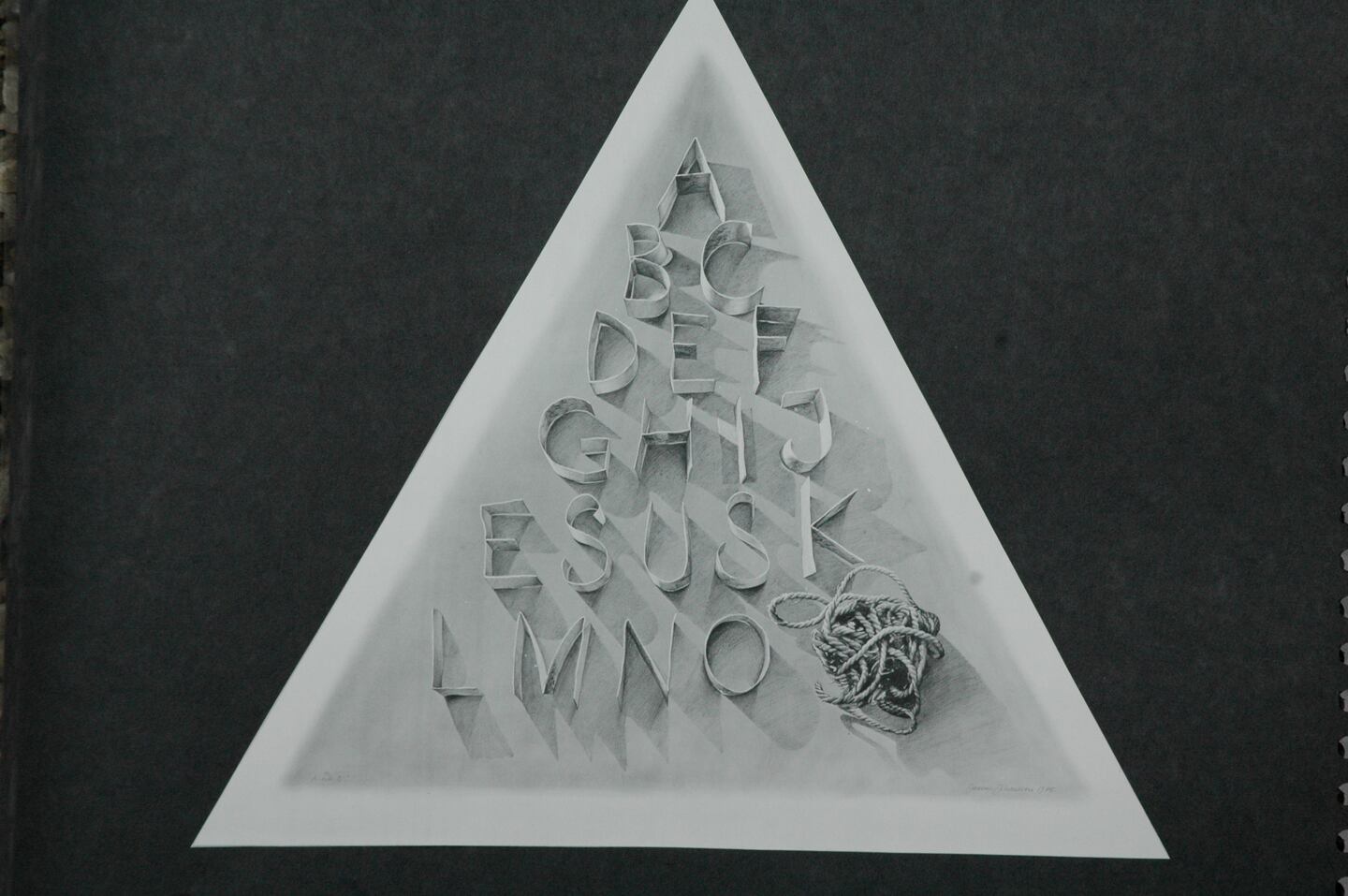 "Alfa och Omega" (Blyertsteckning, 1975)