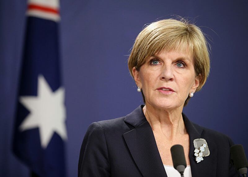 Julie Bishop, utrikesminister i Australien