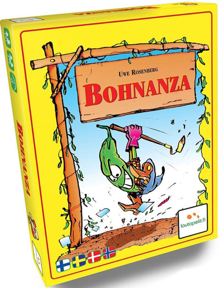 Omslag, kortspelet Bohnanza.