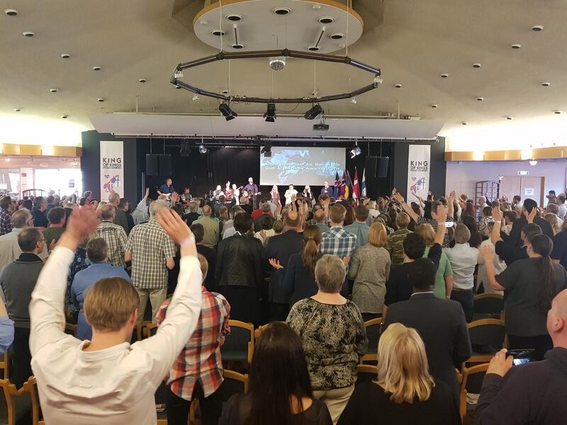Den noridiska bönekonferensen King of Kings hölls första gången 2018 i Svedjeholmskyrkan i Örnsköldsvik.