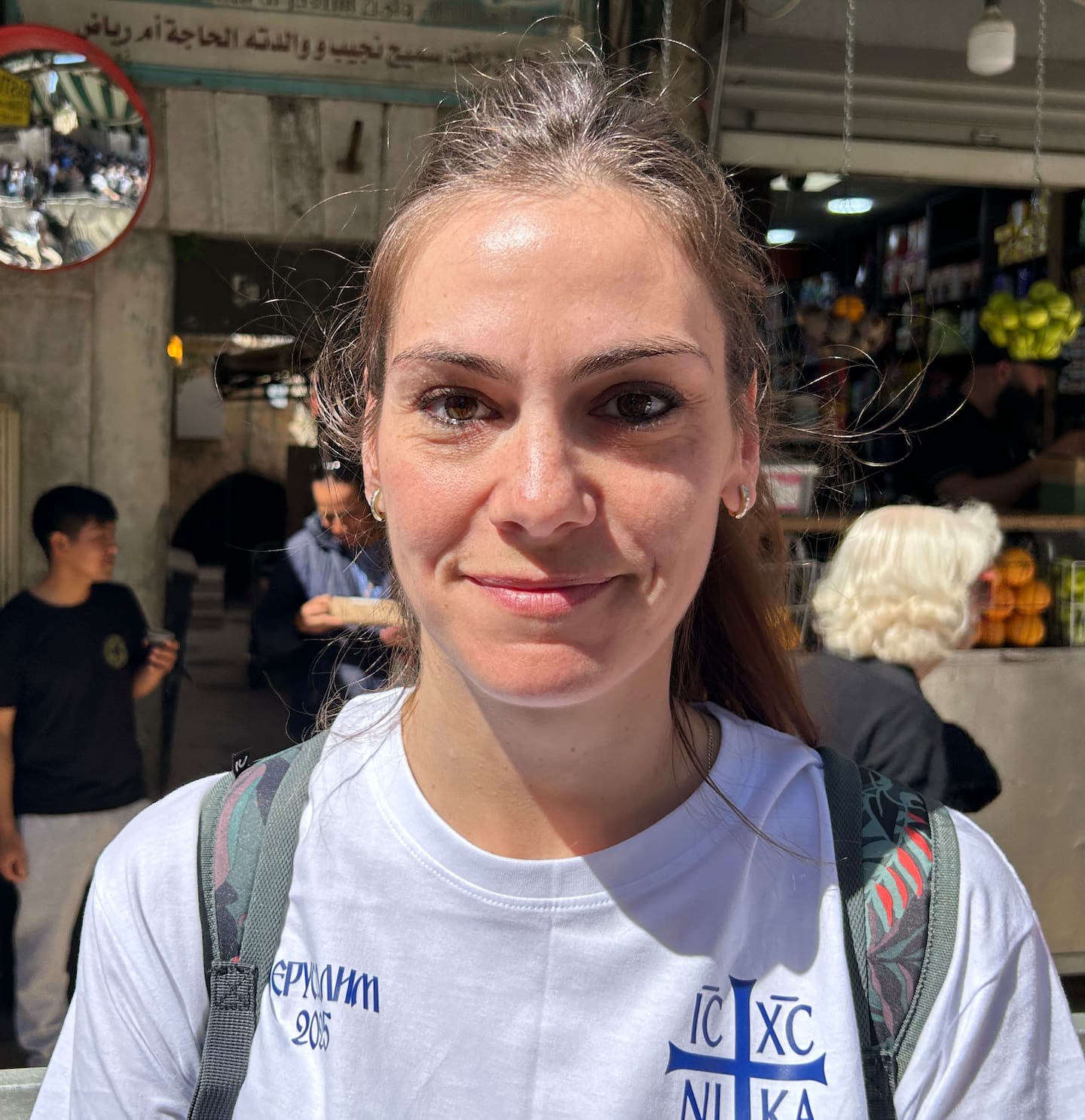 Dagens korrespondent i Jerusalem träffade på långfredagen pilgrimer och turister som vandrade längs Via Dolorosa.
