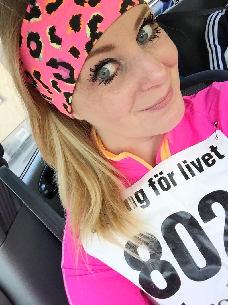 Den första maj sprang Annica Thimberg loppet Spring för livet 