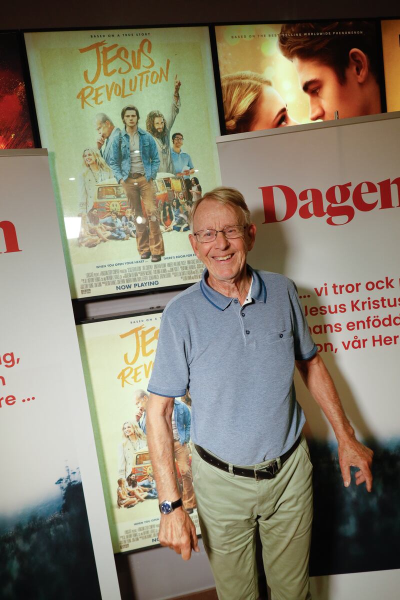 Premiärmingel för filmen "Jesus revolution" på Filmstaden Söder i Stockholm.