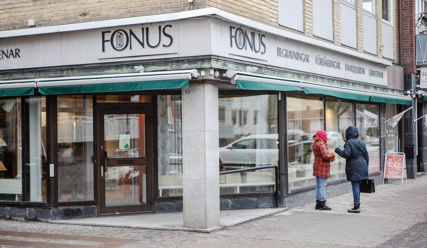 Begravningsbyrån Fonus i Katrineholm.