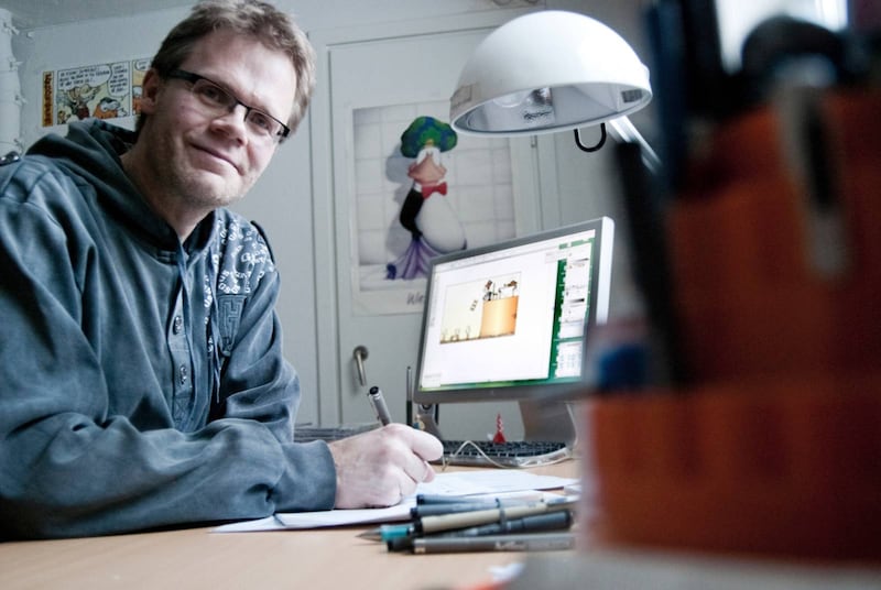 Anders Parsmo, tecknaren bakom Parsmos penna. 