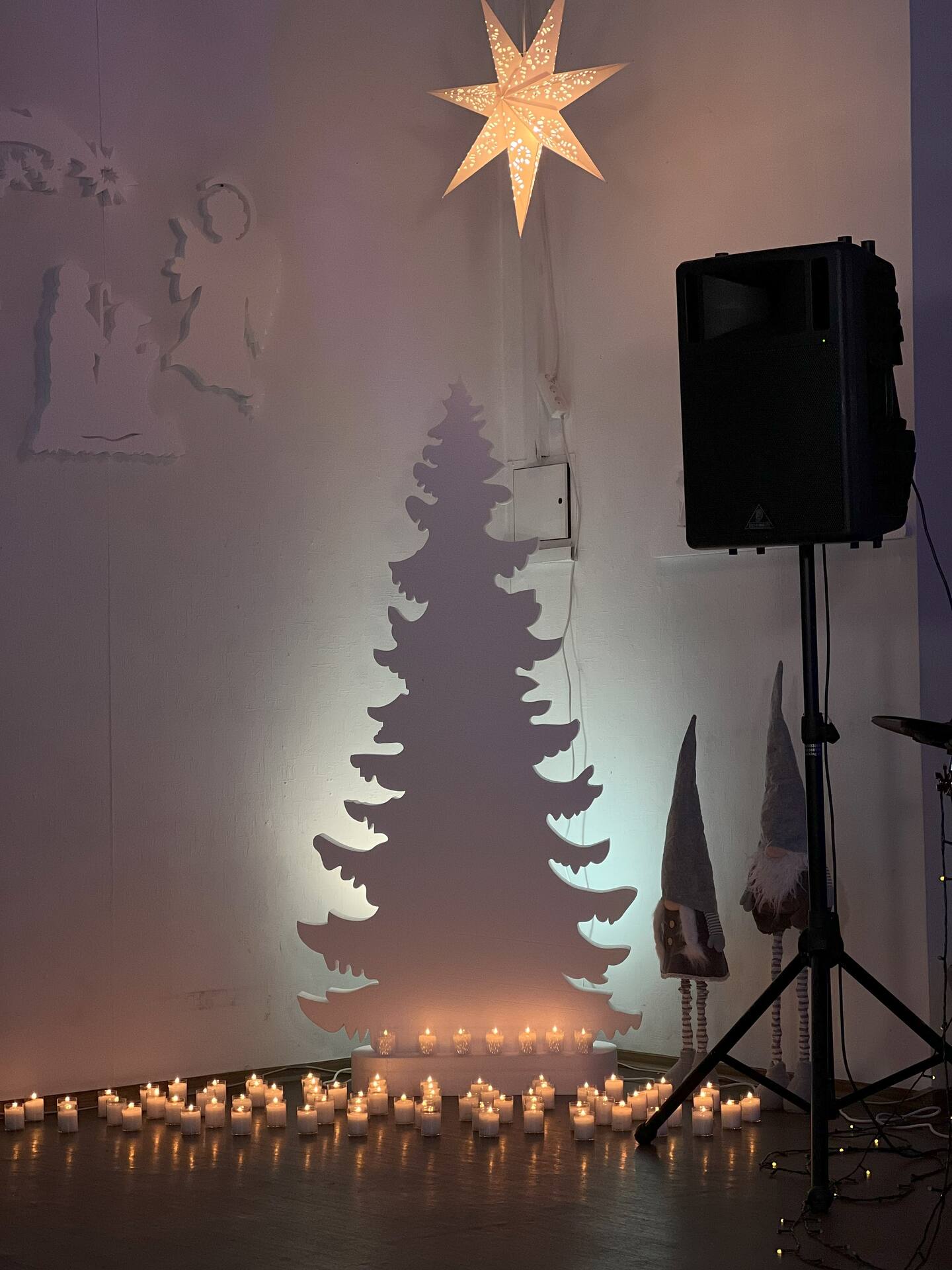 Julfirande i en Livets ord-församling i Kiev.