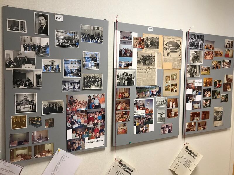 Elim i Trelleborg fyllde 100 år. En bildutställning med foton, urklipp och med riklig information tog besökarna genom den 100-åriga historien