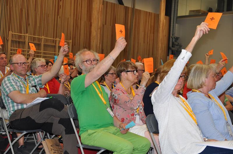 Numera gäller konsensus när beslut ska fattas. Orange signalerar en positiv inställning till något som sagts.