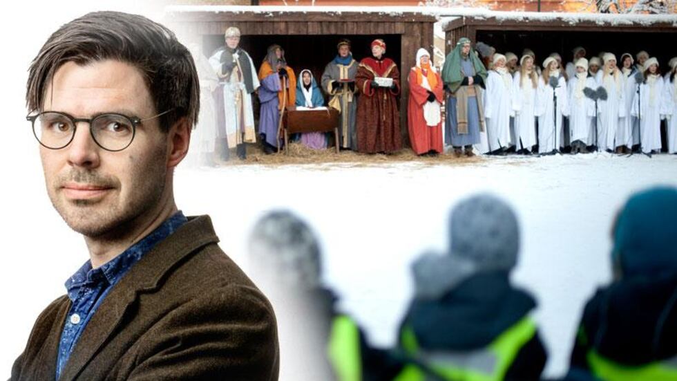 BJÖRN LARSSON ROSVALL / TT Mitt i den stressade julhandeln kommer kyrkan ur garderoben och ut på torget.