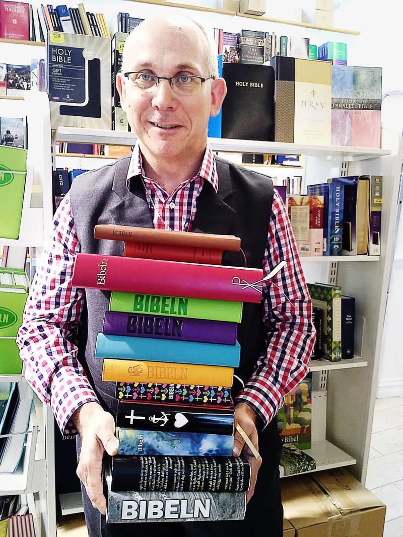 Kjell Blomberg, driver Arkens bokhandel i Uppsala och Lund.