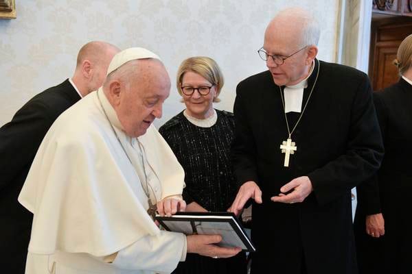 Ärkebiskopen mötte påven i Rom
