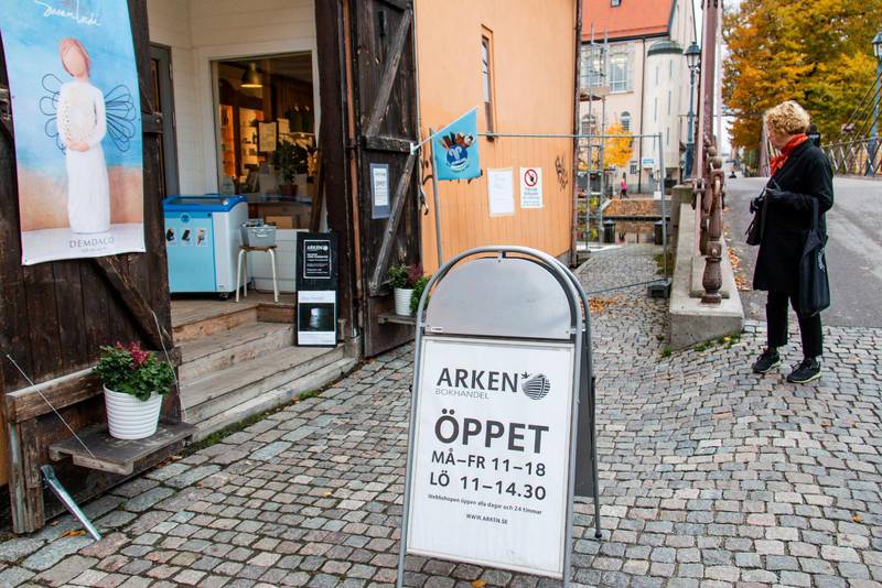 Arkens bokhandel i Uppsala.