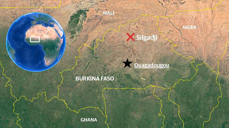 Attacken skedde i staden Silgadji i norra Burkina Faso.