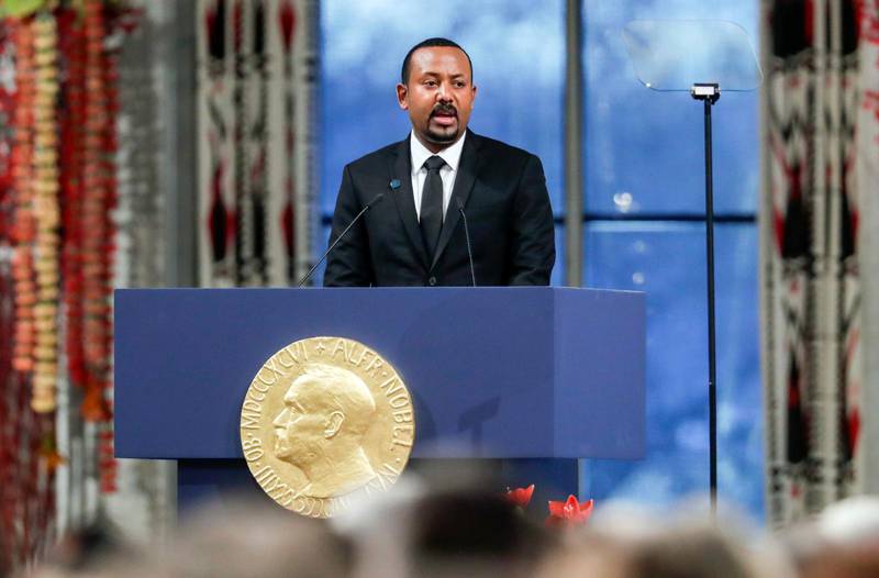 Abiy Ahmed, Etiopiens president, fick tidigare i år Nobels fredspris.