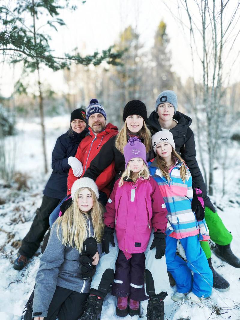 Familjen Elsander, julen 2018.