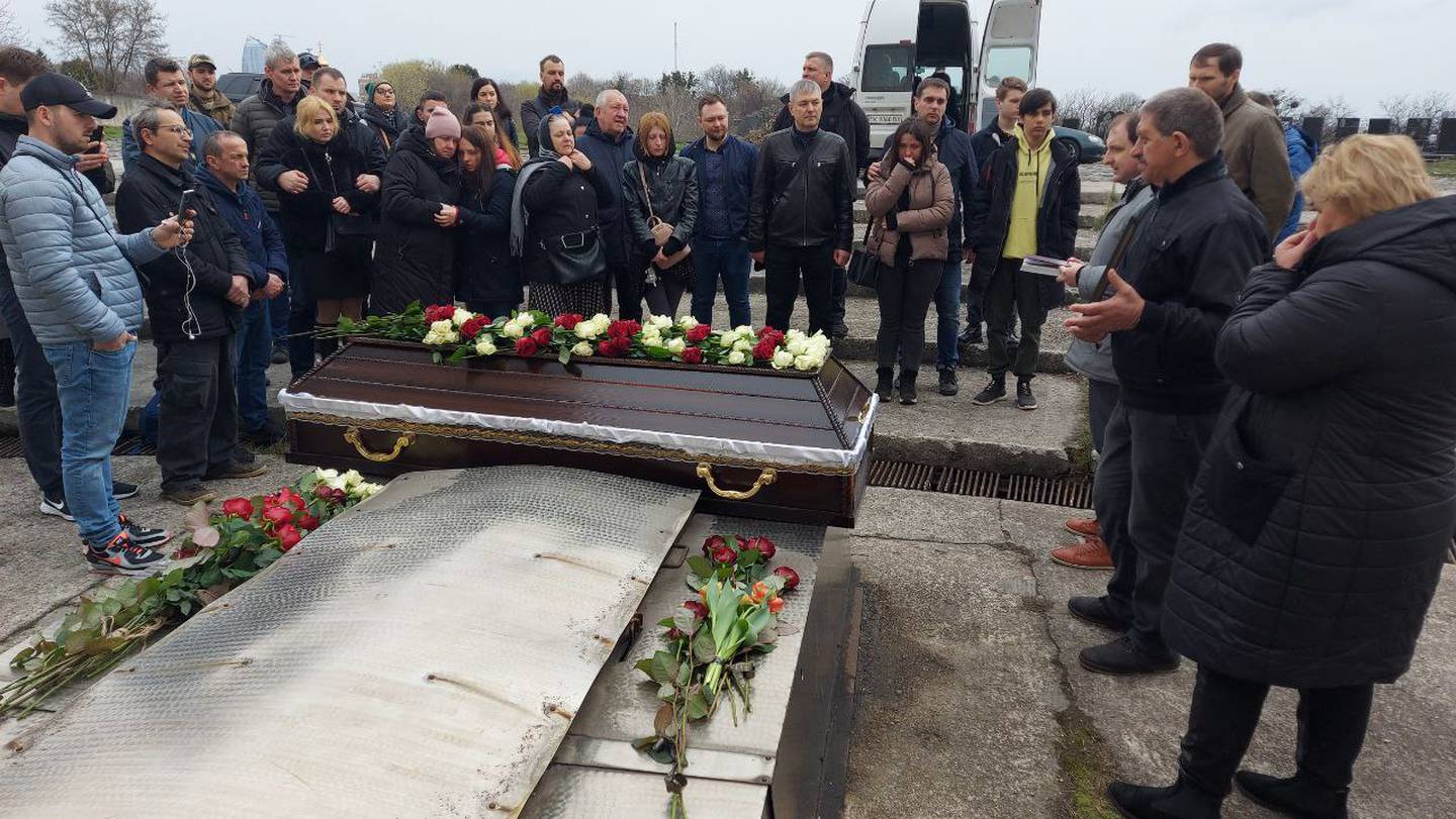 Vitalij Vinogradov begravdes i Kiev 10 april.