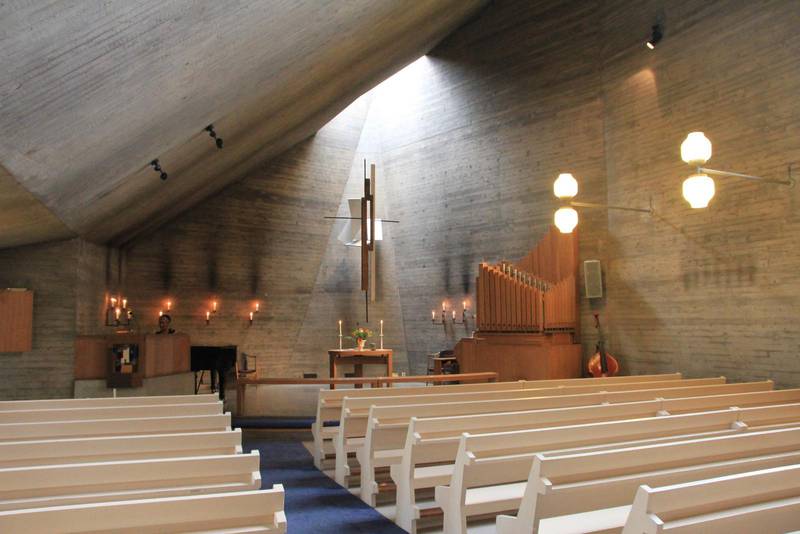 Västerortskyrkan i Vällingby utanför Stockholm är en av tre kyrkor i världen som alla måste se, enligt den världsberömde franske arkitekten Le Corbusier.
